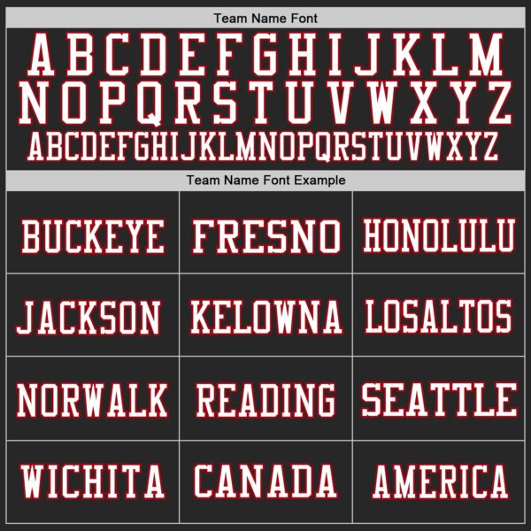 Custom Black White-Red Mesh Authentic Football Jersey