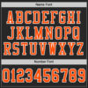 Custom Black Orange-White Mesh Authentic Football Jersey