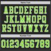Custom Black Neon Green-White Mesh Authentic Football Jersey