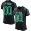 Custom Black Kelly Green-White Mesh Authentic Football Jersey