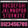 Custom Black Hot Pink-White Authentic Baseball Jersey