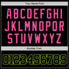 Custom Black Black Neon Green-Pink Authentic Baseball Jersey