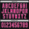 Custom Black Hot Pink-White Hockey Jersey