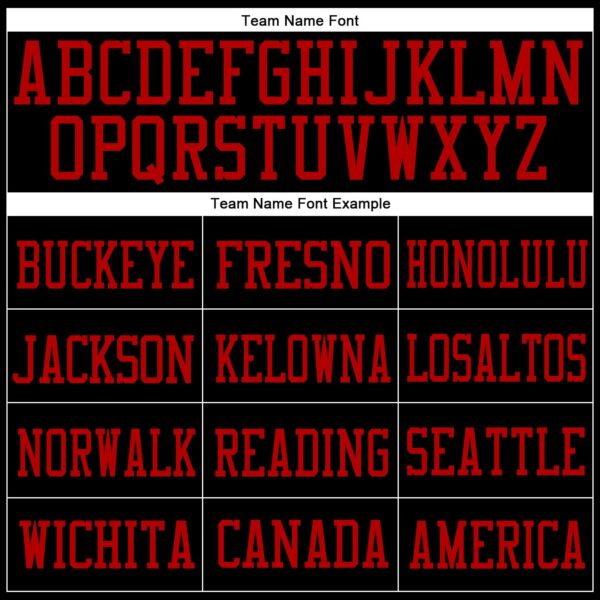 Custom Black Red Mesh Authentic Football Jersey