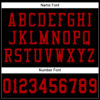 Custom Black Red Mesh Authentic Football Jersey