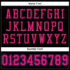 Custom Black Hot Pink-Purple Mesh Authentic Football Jersey