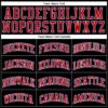 Custom Black Red-Royal Authentic Throwback Basketball Jersey