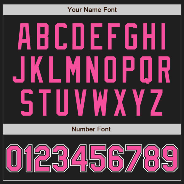 Custom Black Pink-White Authentic Baseball Jersey