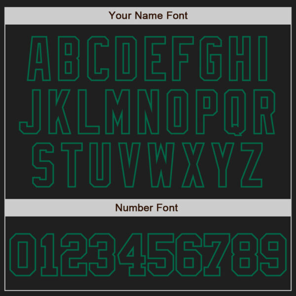 Custom Black Black-Kelly Green Authentic Baseball Jersey