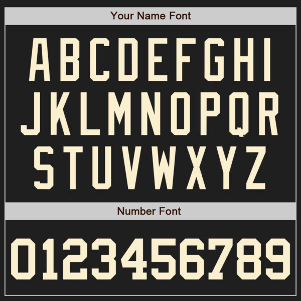 Custom Black Cream Authentic Baseball Jersey