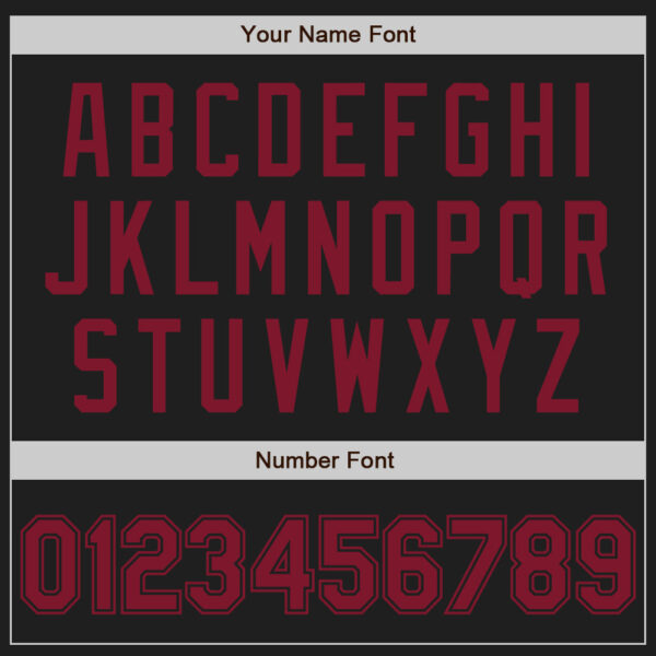 Custom Black Crimson Authentic Baseball Jersey