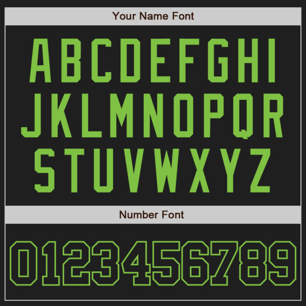 Custom Black Black-Neon Green Authentic Baseball Jersey