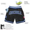 Custom Black Royal-White Authentic Throwback Basketball Shorts