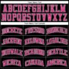 Custom Black Pink Pinstripe Pink-Black Authentic Basketball Jersey