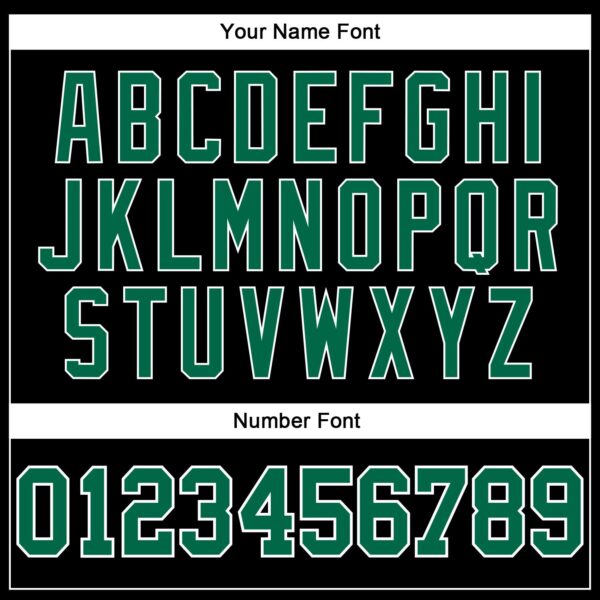 Custom Black White Pinstripe Kelly Green-White Authentic Basketball Jersey