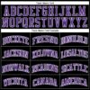 Custom Black White Pinstripe Purple-White Authentic Basketball Jersey