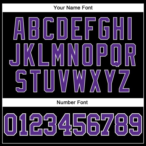 Custom Black White Pinstripe Purple-White Authentic Basketball Jersey