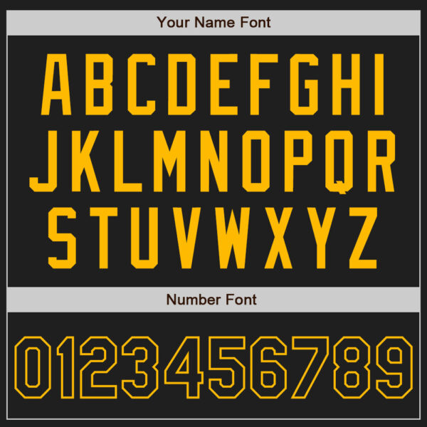 Custom Black Gold Pinstripe Black Authentic Baseball Jersey