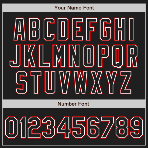 Custom Black Red Pinstripe Black Authentic Baseball Jersey