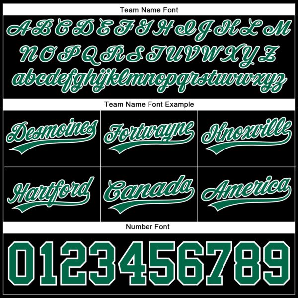 Custom Black Kelly Green-White Authentic Throwback Basketball Shorts