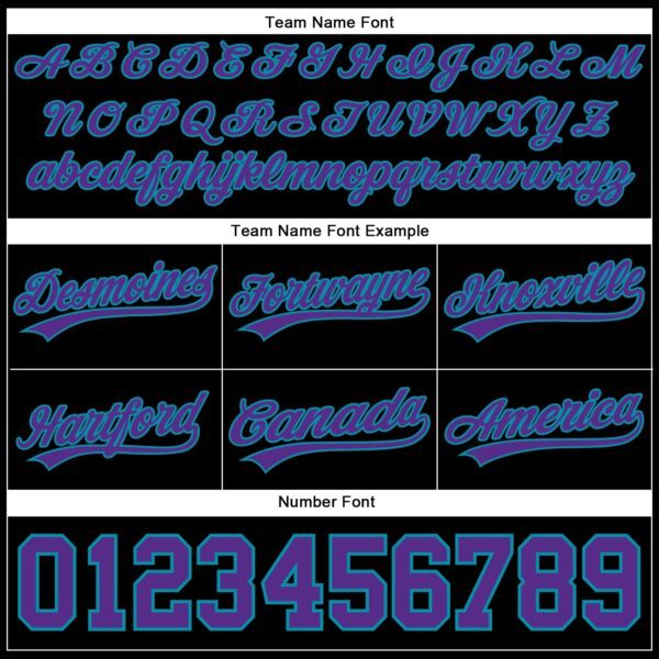 Custom Black Purple-Teal Authentic Throwback Basketball Shorts