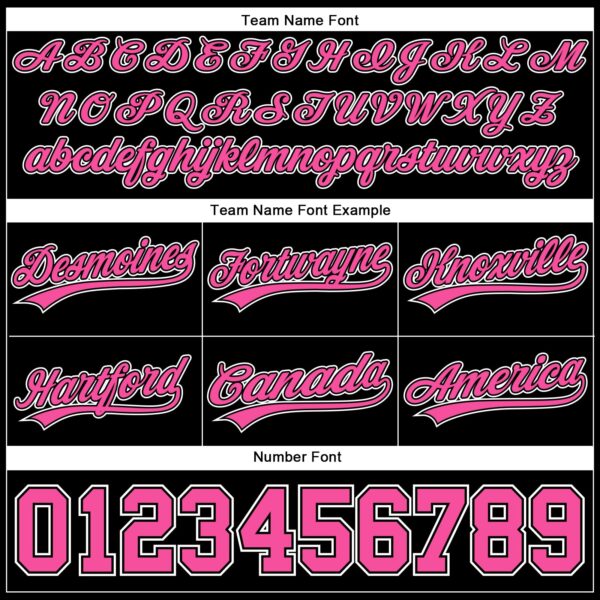 Custom Black Pink-White Authentic Throwback Basketball Shorts