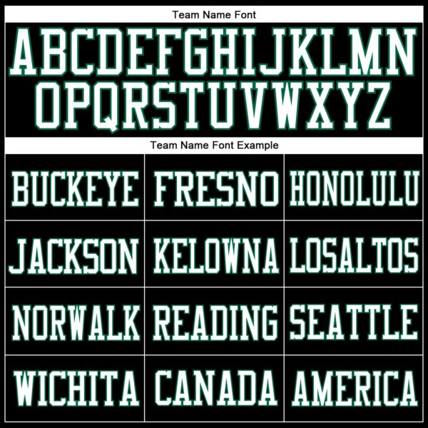 Custom Black White-Kelly Green Mesh Authentic Football Jersey