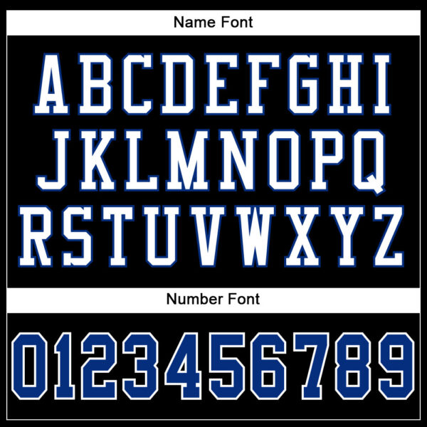 Custom Black Royal-White Mesh Authentic Football Jersey