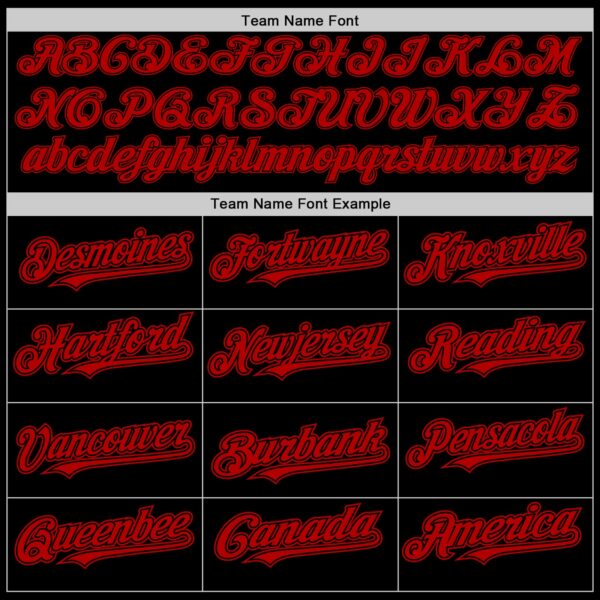 Custom Black Red Authentic Baseball Jersey