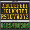 Custom Black Kelly Green-Yellow Mesh Authentic Football Jersey
