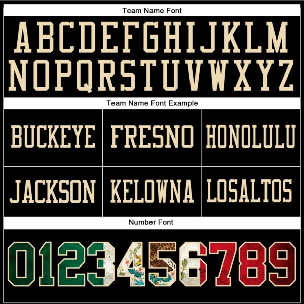 Custom Black Vintage Mexican Flag Kelly Green Red-City Cream Authentic Football Jersey