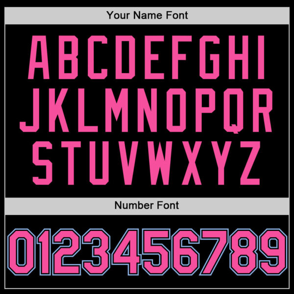 Custom Black Pink Pinstripe Light Blue Authentic Sleeveless Baseball Jersey