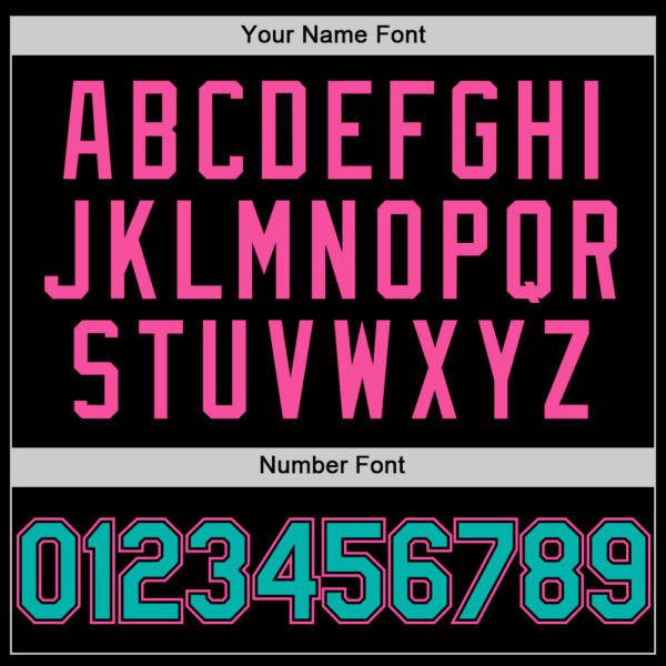 Custom Black Pink Pinstripe Aqua Authentic Sleeveless Baseball Jersey