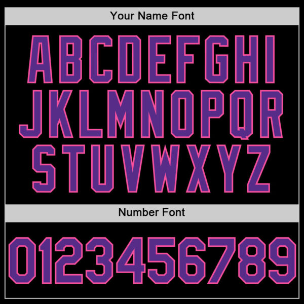 Custom Black Pink Pinstripe Purple Authentic Sleeveless Baseball Jersey