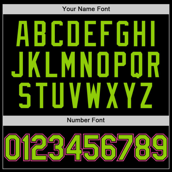 Custom Black Neon Green Pinstripe Pink Authentic Sleeveless Baseball Jersey