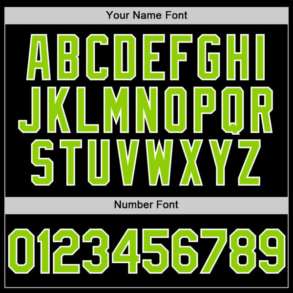 Custom Black Neon Green-White Authentic Sleeveless Baseball Jersey