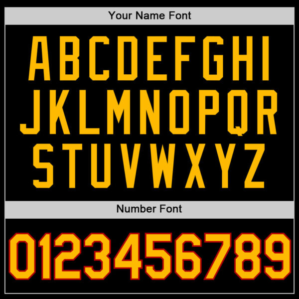 Custom Black Gold-Red Authentic Throwback Baseball Jersey