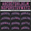 Custom Black Pink-Teal Authentic Baseball Jersey