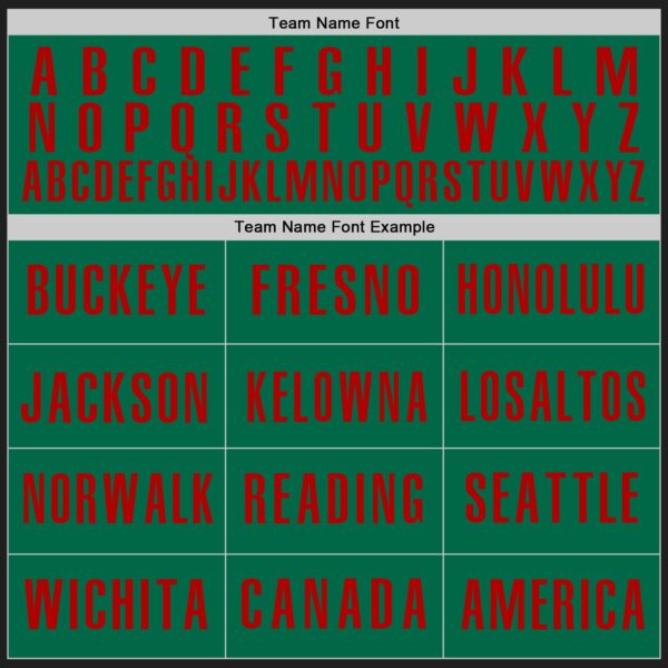 Custom Black Kelly Green-Red Authentic Baseball Jersey