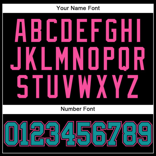 Custom Black Teal-Pink Mesh Authentic Throwback Baseball Jersey