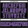 Custom Black Purple-White Mesh Authentic Throwback Baseball Jersey