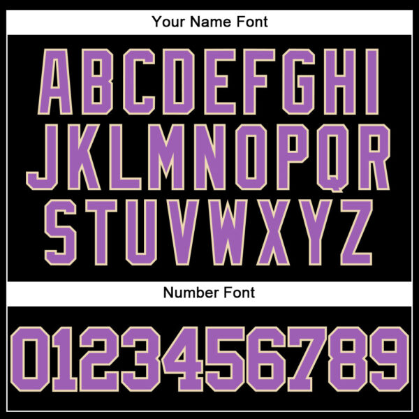 Custom Black Medium Purple-Cream Mesh Authentic Throwback Baseball Jersey