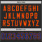 Black2238-3 Custom Black Royal-Orange Mesh Authentic Throwback Football Jersey