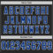 Custom Black Royal-White Mesh Authentic Throwback Football Jersey