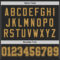 Custom Black Old Gold Mesh Authentic Throwback Football Jersey