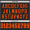 Black2373-3 Custom Black Orange Mesh Authentic Throwback Football Jersey