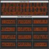 Custom Black Orange Mesh Authentic Throwback Football Jersey