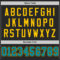 Custom Black Teal-Yellow Mesh Authentic Throwback Football Jersey