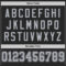 Black2380-3 Custom Black Gray Mesh Authentic Throwback Football Jersey