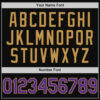 Custom Black Purple-Old Gold Authentic Throwback Baseball Jersey